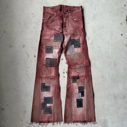 PATCHWORK FLARED JEANS 