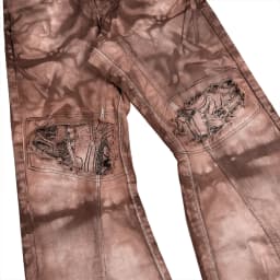 SKELETON FLARED JEANS 