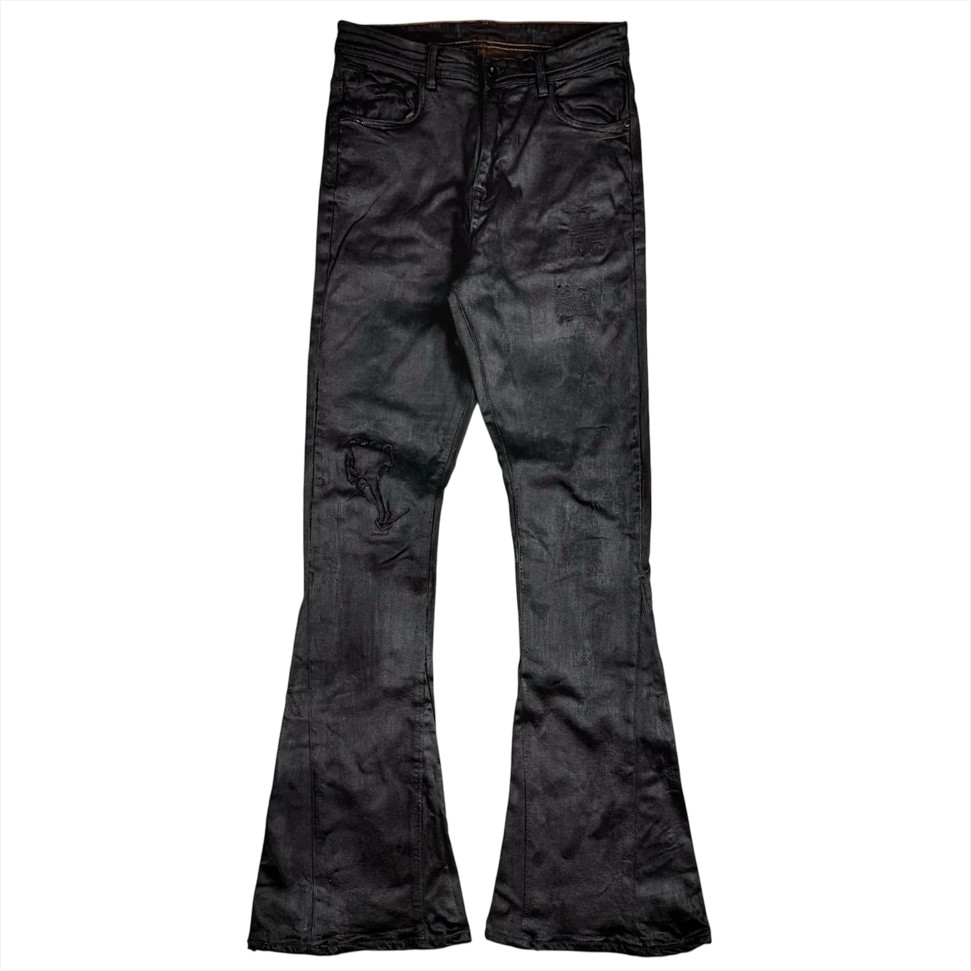 LIQUID DISTRESSED JEANS 