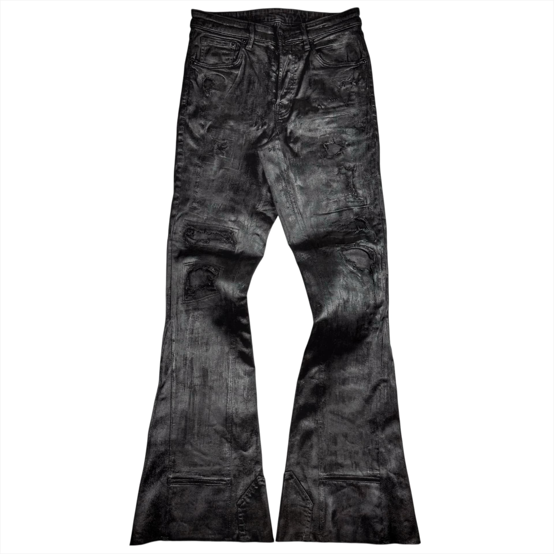 LIQUID DISTRESSED JEANS