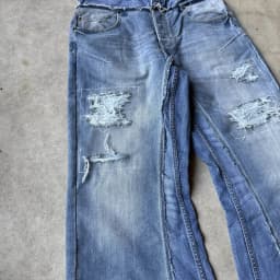DOUBLE WAIST BAGGY JEANS 