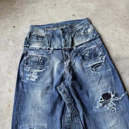 DOUBLE WAIST BAGGY JEANS 