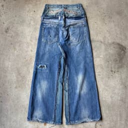 DOUBLE WAIST BAGGY JEANS 