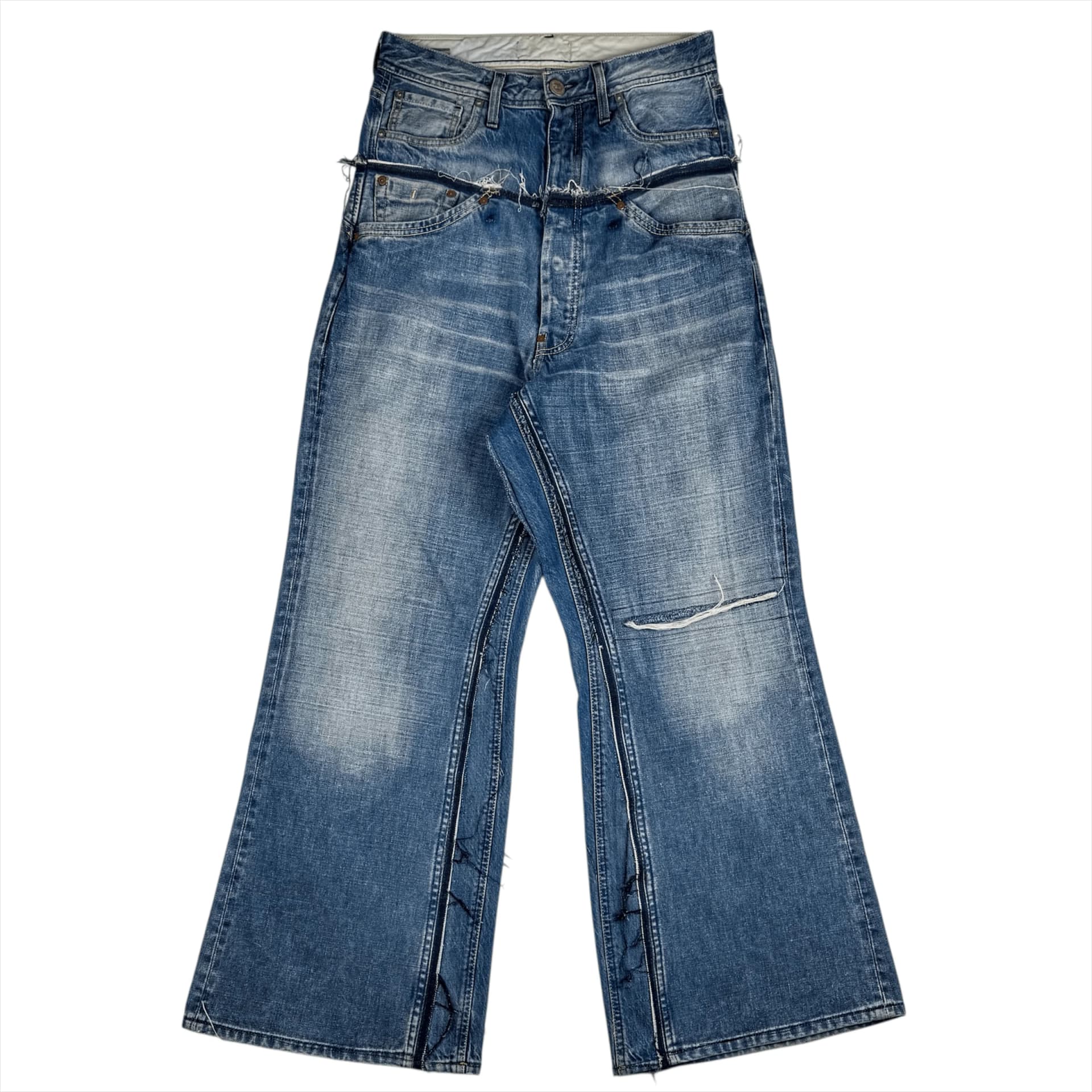 DOUBLE WAIST BAGGY JEANS 