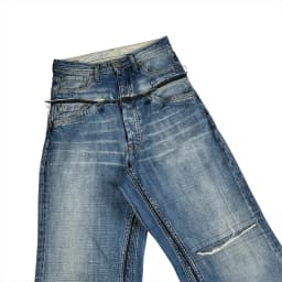DOUBLE WAIST BAGGY JEANS 
