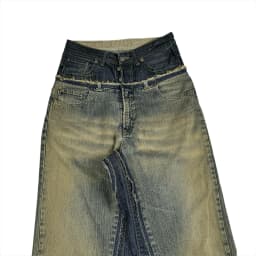 DOUBLE WAIST BAGGY JEANS 