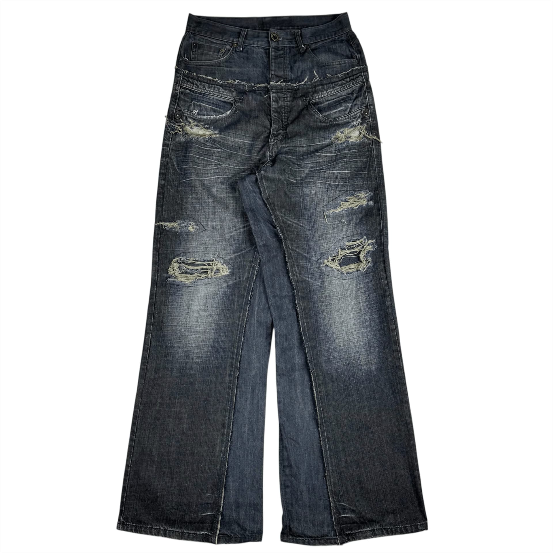 DOUBLE WAIST BAGGY JEANS 