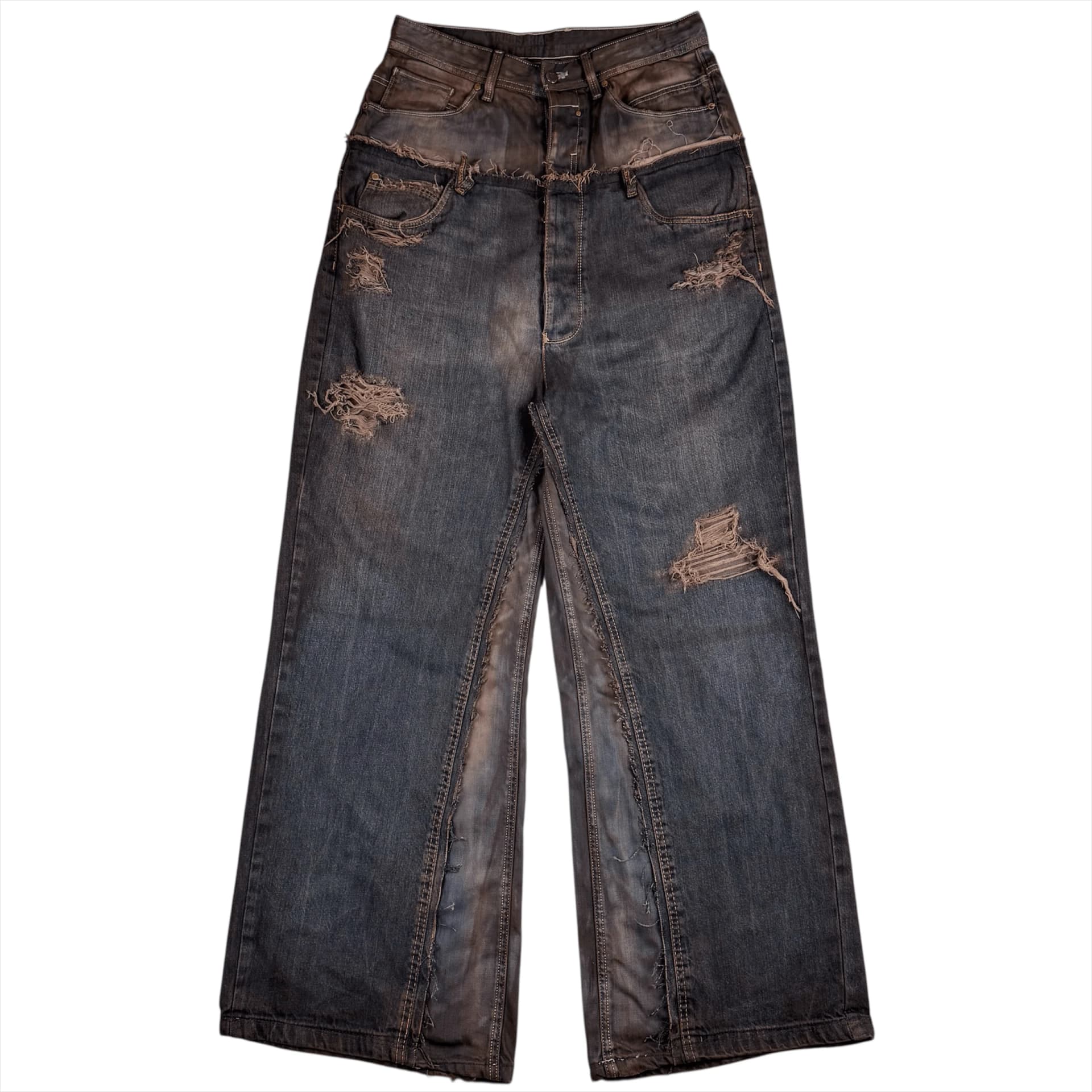 DOUBLE WAIST BAGGY JEANS 