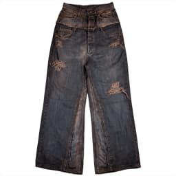 DOUBLE WAIST BAGGY JEANS 