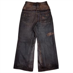 DOUBLE WAIST BAGGY JEANS 