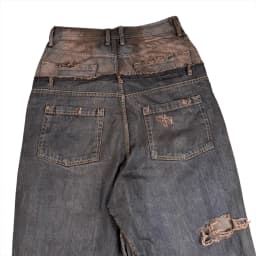 DOUBLE WAIST BAGGY JEANS 