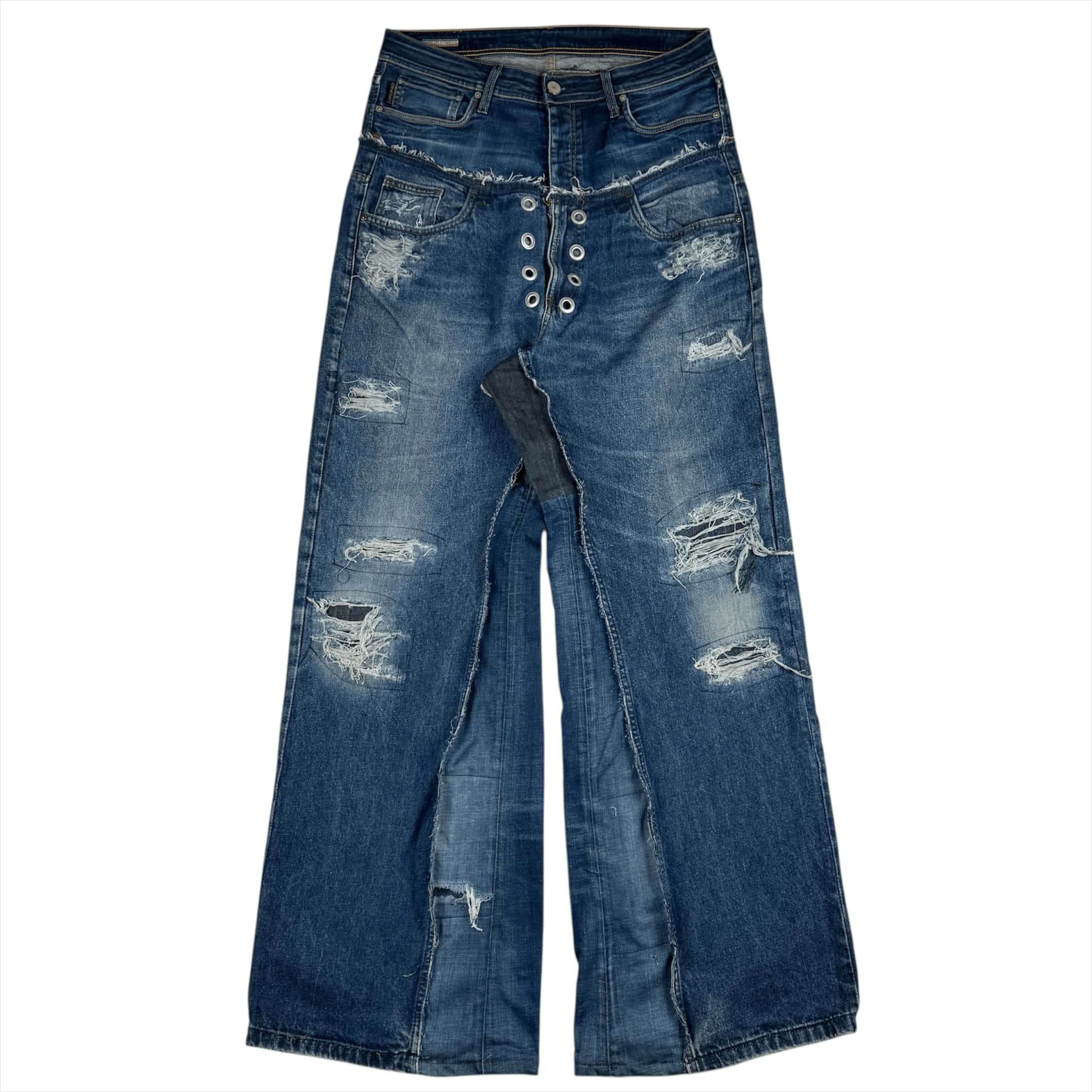 DOUBLE WAIST BAGGY JEANS 