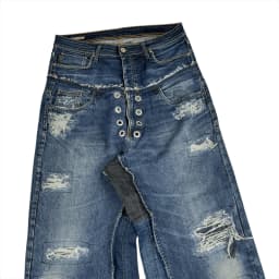 DOUBLE WAIST BAGGY JEANS 