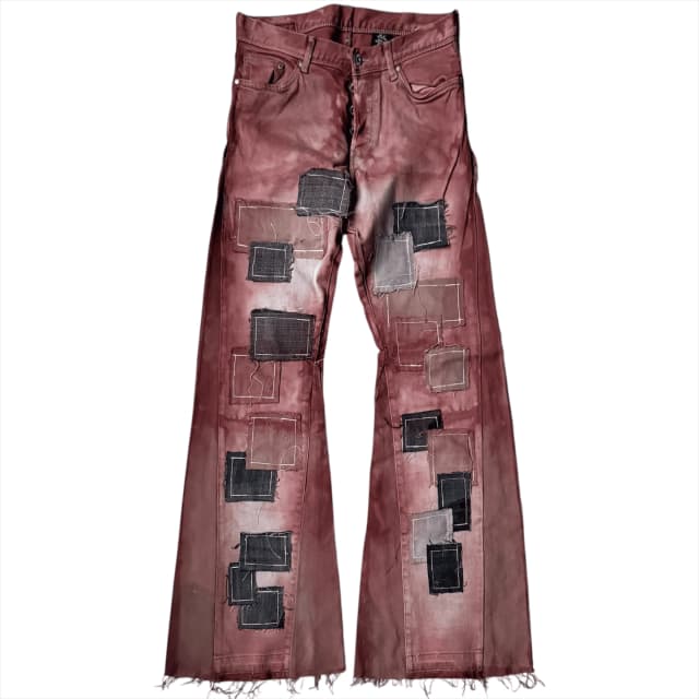 MUD-WASH PATCHWORK JEANS 