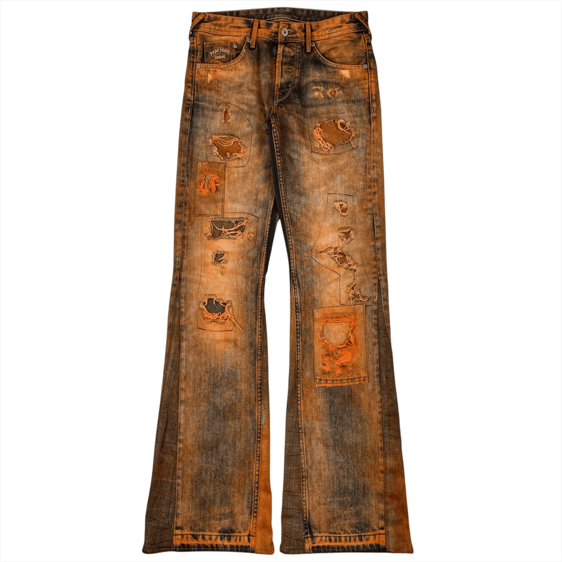 DISTRESSED RUSTY JEANS 
