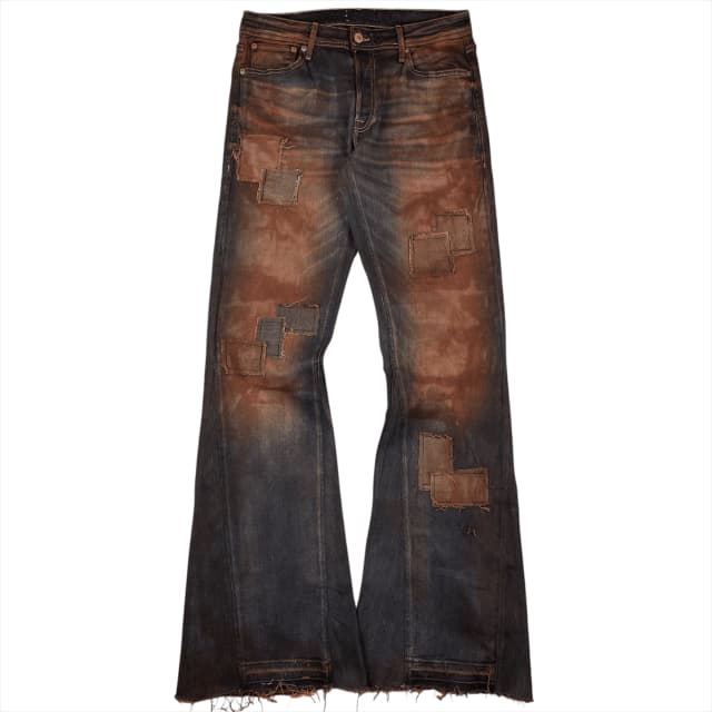 MUD-WASH PATCHWORK JEANS 