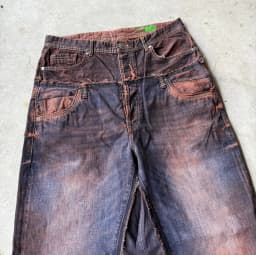 DOUBLE TAKE MUD-WASH JEANS 