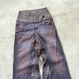 DOUBLE TAKE MUD-WASH JEANS 
