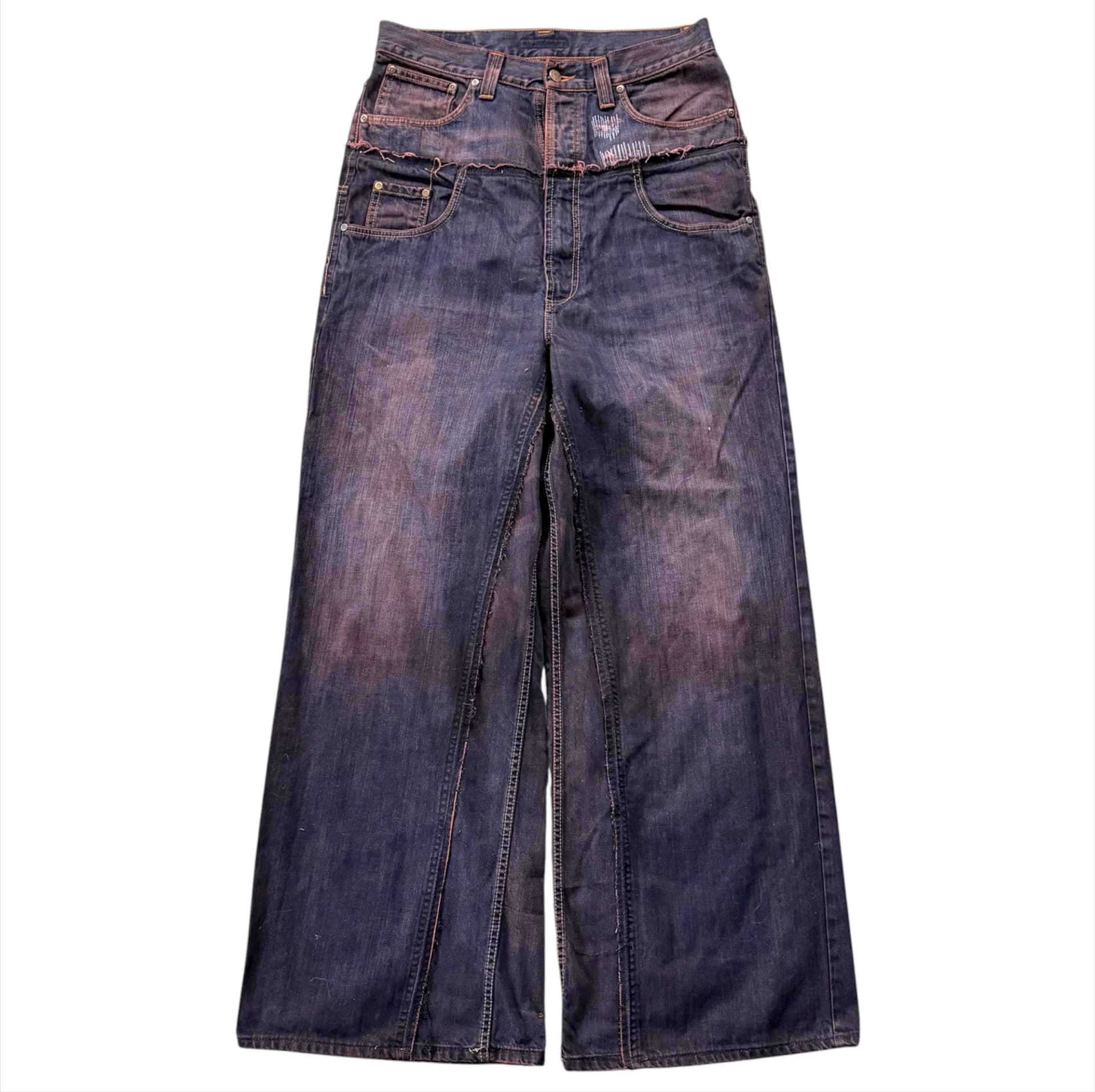 DOUBLE TAKE MUD-WASH JEANS 