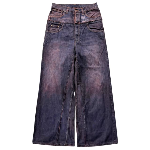 DOUBLE TAKE MUD-WASH JEANS 