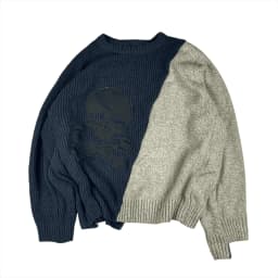 SPLIT SCULL SWEATER 