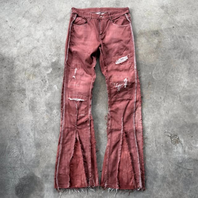 DECONSTRUCTED FLARE JEANS