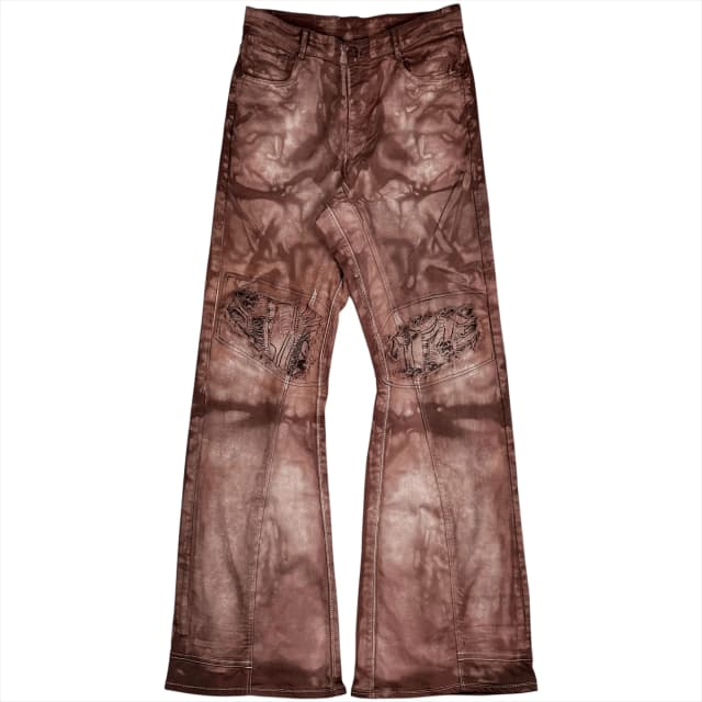 SKELETON FLARED JEANS