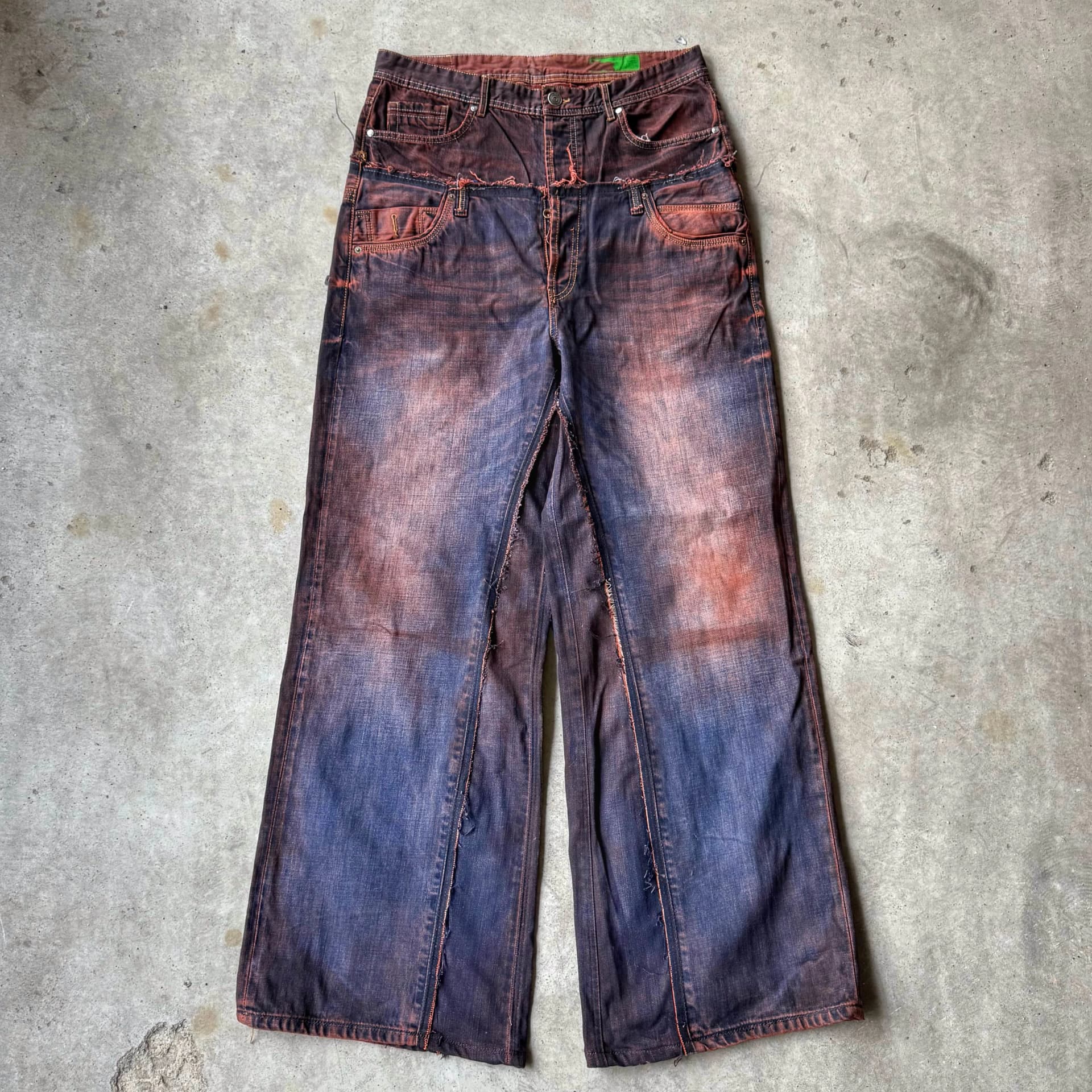 DOUBLE WAIST BAGGY JEANS