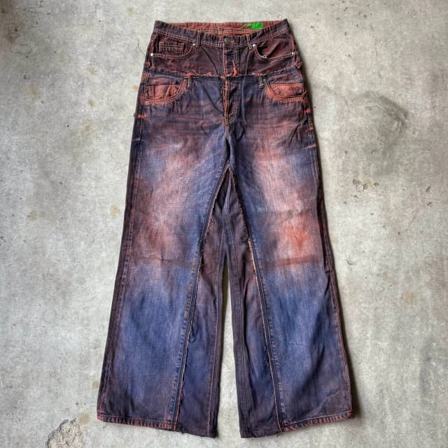 DOUBLE WAIST BAGGY JEANS