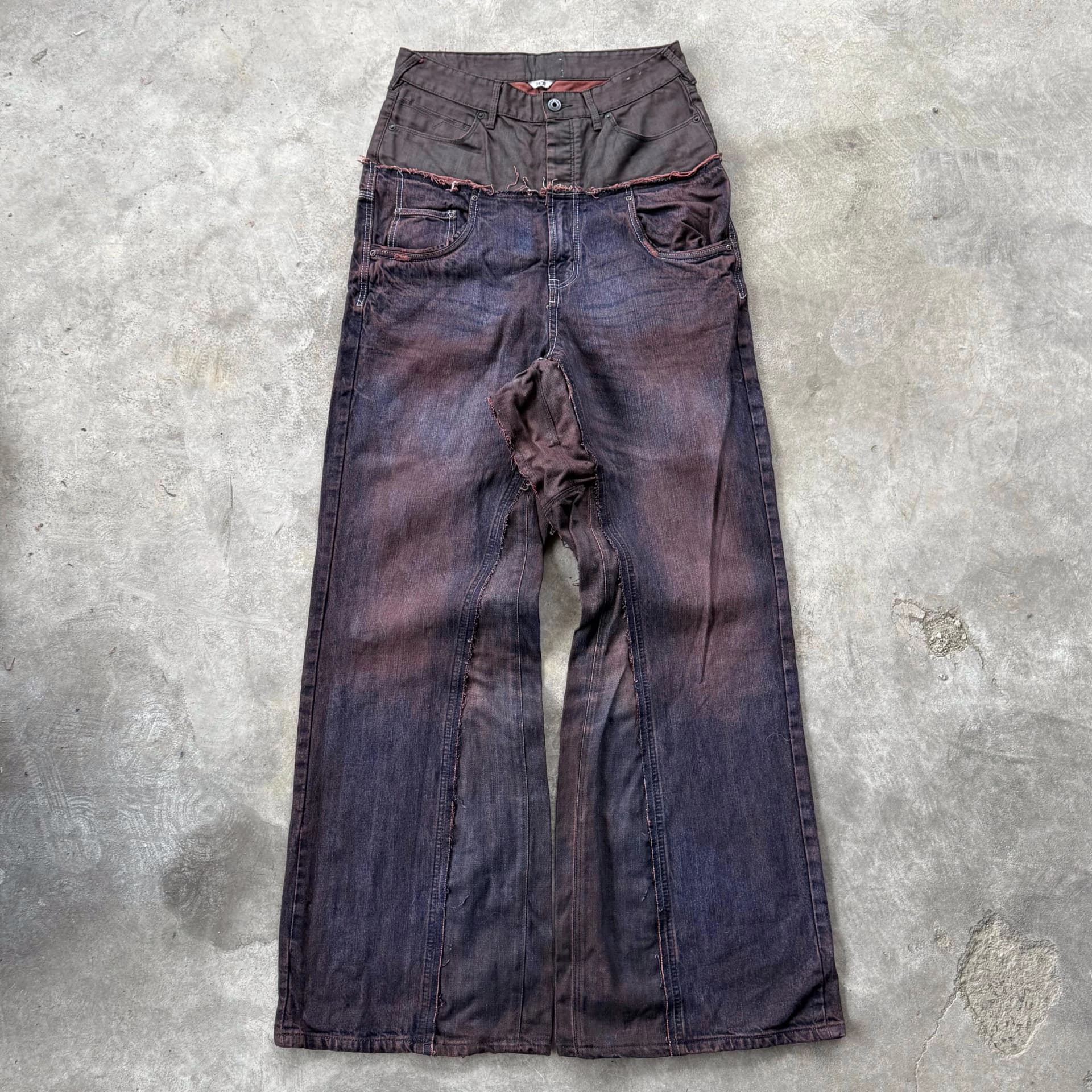 DOUBLE WAIST BAGGY JEANS