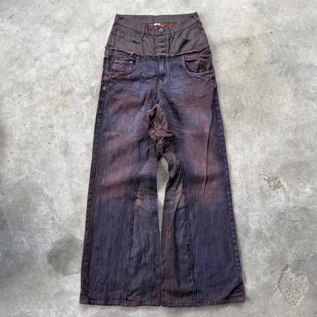 DOUBLE WAIST BAGGY JEANS