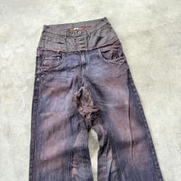 DOUBLE WAIST BAGGY JEANS