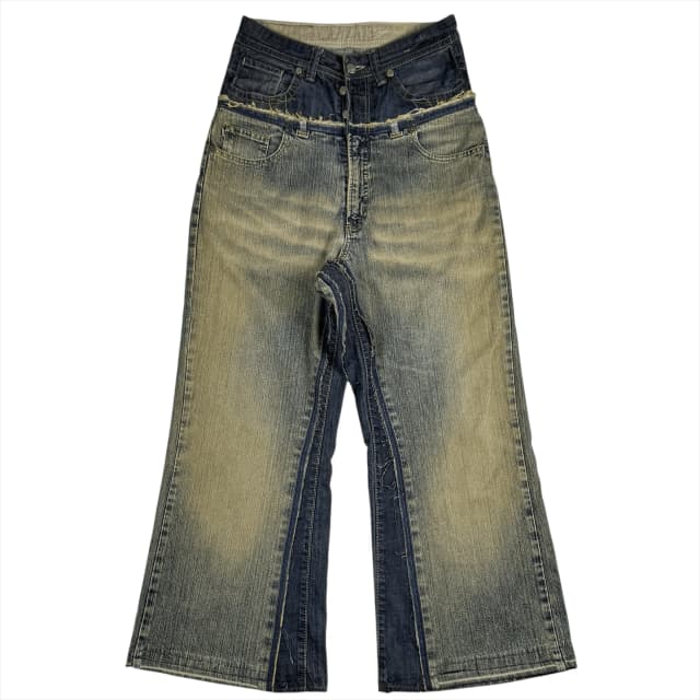 DOUBLE WAIST BAGGY JEANS