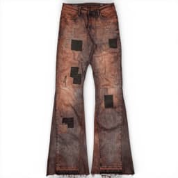 PATCHWORK FLARED JEANS