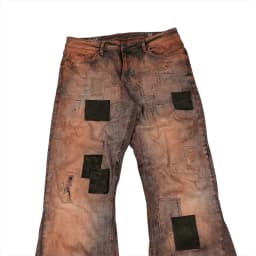 PATCHWORK FLARED JEANS