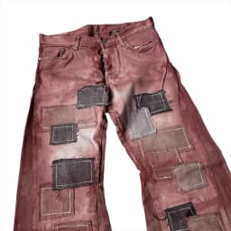 MUD-WASH PATCHWORK JEANS