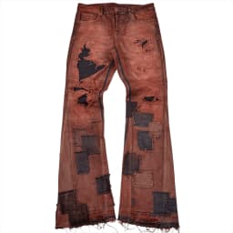DISTRESSED PATCHWORK JEANS