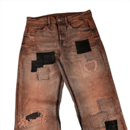 MUD-WASH PATCHWORK JEANS